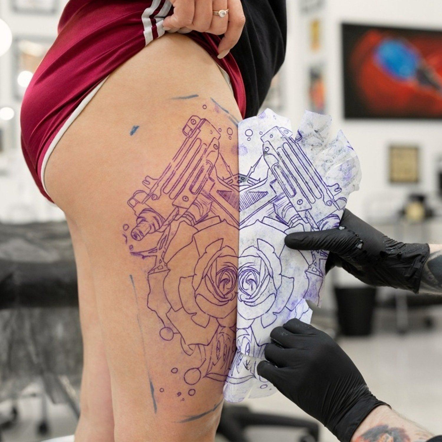 20-Pieces: Tattoo Transfer Paper 4 Layers Tattooing Skin Tattoo Kit A4